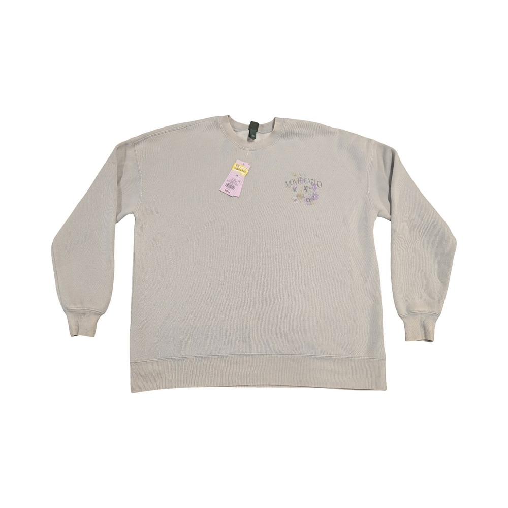 ⭐C7 Wild Fable Monte Carlo Gray Crewneck Graphic Women's Sweatshirt Size XS New - Picture 1 of 4